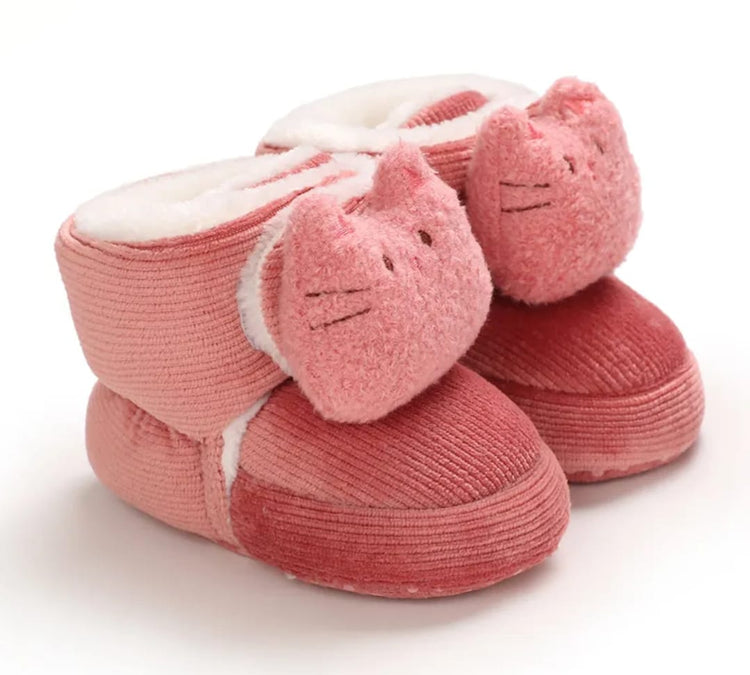 Pink Fashion Cotton Baby Warm Shoes SH7132F