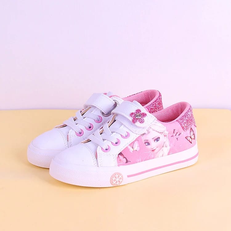 White with Barbie Print Sneaker Shoes SH7044B