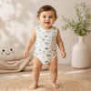 3pcs Adorable Baby Cotton Sandos Rompers Set BS6432B