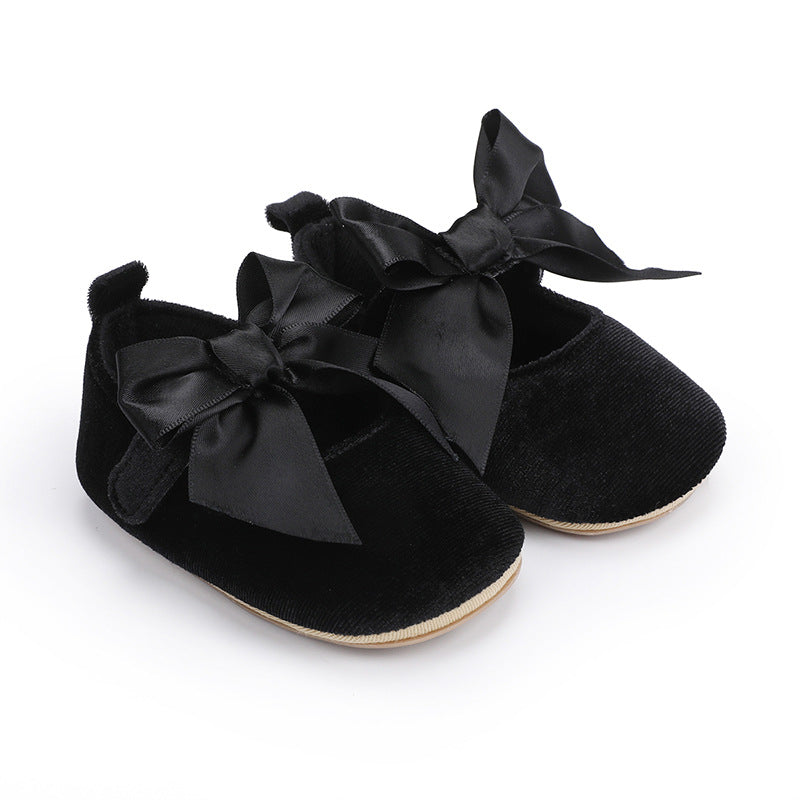 Black Fashionable Baby Girl's Shoes SH7142A