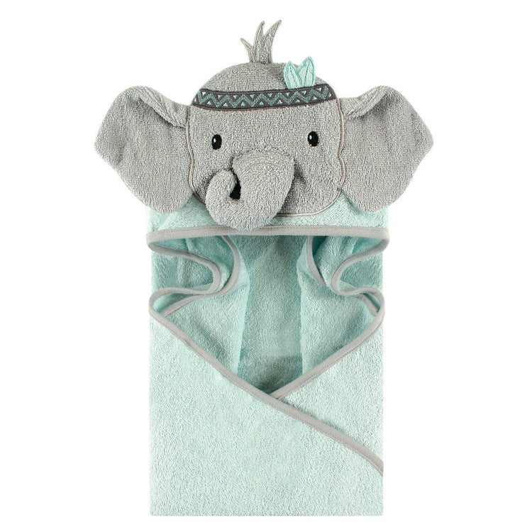 HB Unisex Baby Cotton Animal Face Hooded Towel TB6514A