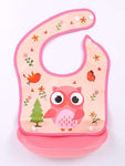 Pink Bib Owl with Tray BB2001D