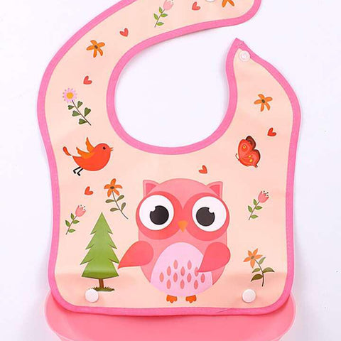 Pink Bib Owl with Tray BB2001D