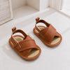 JF Brown Summer Rubber-Sole Sandals for Boys And Girls SDL7592A