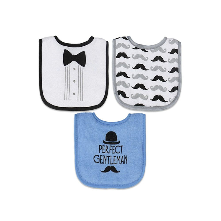 HB Perfect Gentleman Pack of 3 Towel Bibs BB2027