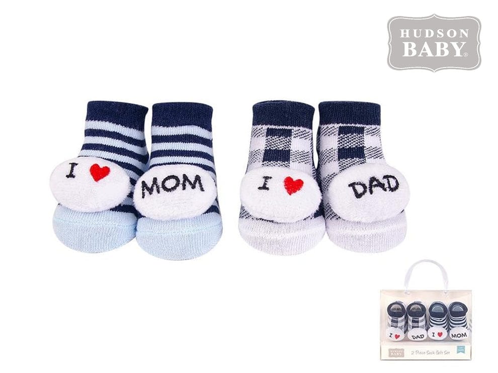 BF Sky Blue & White Pack of 2 Socks SK3003C