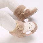 Brown Cute Panda Animal Style Baby Fleece Warm Shoes SH7130A