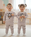 JF 2 PC Skin Color NAP Time Autumn & Winter Terry Fabric Track Suit, Sweatshirt and Trouser Set TS6418F