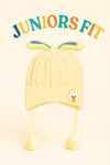 Light Yellow Imported Baby Fashion Knitted Warm Winter Wool Cap (6 Months -3 Years) CP5096C