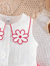 Girls' Vacation Style Fashion Shorts Set, Perfect for Outdoor FD6141G