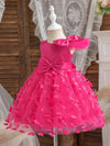 Baby Girl Birthday Party Gown Bowknot Decor Sleeveless Design Toddler Girl Princess Dress For Celebration FD6103F
