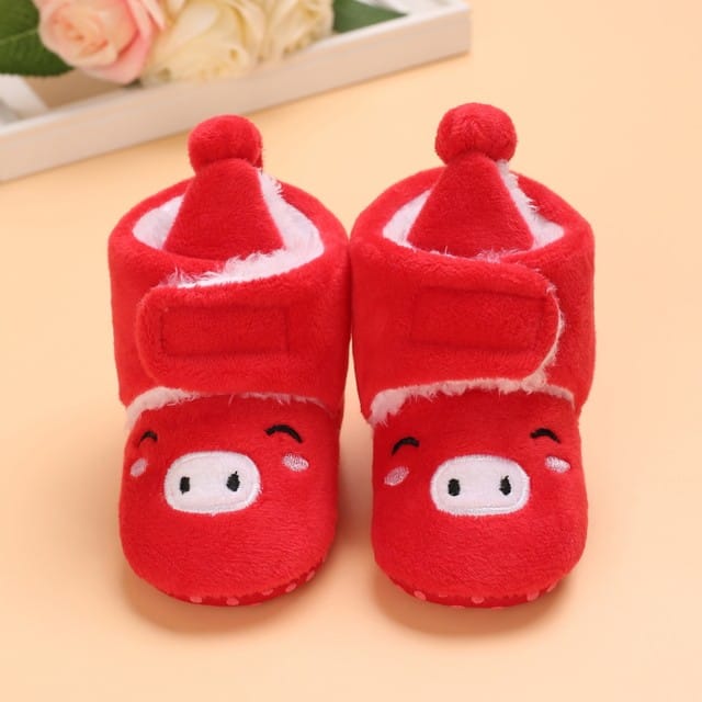 Red Color Toddlers Winter Fashionable Boys And Girls Shoes SH7147B