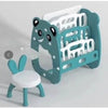 Blue 2in1 Children Plastic Multifunctional Magnetic Drawing Bookshelf and Drawing Sketch Board BCP1039A