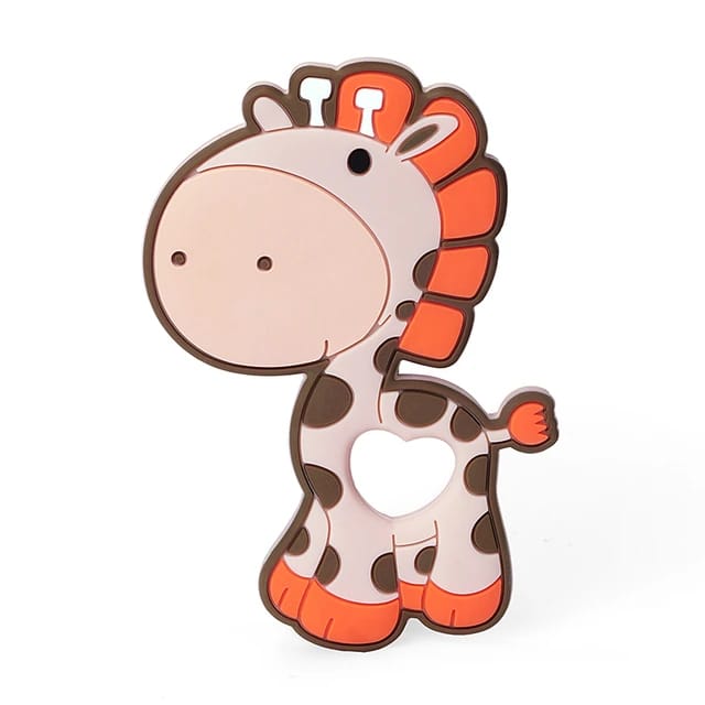 T Pink Giraffe Baby Silicone Teethers BPA Free BCP1030A