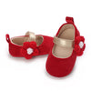 Red Flower Booties BTS9117A