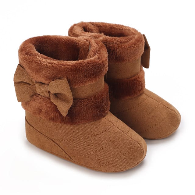 Brown Cute Comfortable Baby Warm Shoes SH7148B