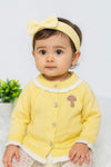 Yellow Fashion Sweater Cardigan SC6303B