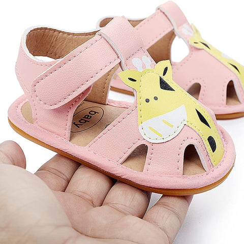 Baby Girls Pink Summer Giraffe Sandals SDL7537B