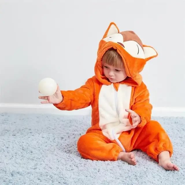 Orange Winter Baby Rompers Fox Jumpsuit  Body Suit BS6031