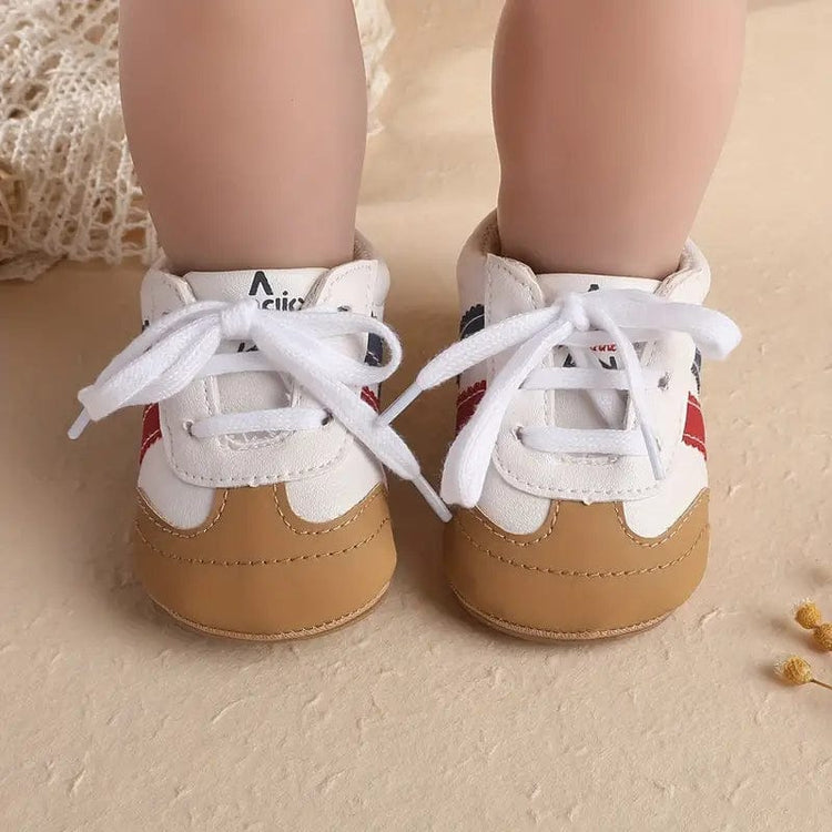 Brown & White Shoes SH7078A