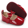 Maroon Baby Princess Soft Sole Booties BTS9114C