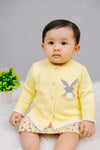 Yellow Fashion Sweater Cardigan SC6306B