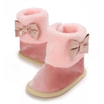 Pink Baby Girls High-top Warm Winter Shoes SH7126D