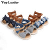 Blue & Brown Sandals SDL7507B