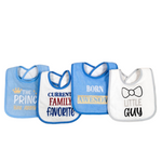 LL Prince Has Arrived Pack of 4 Towel Bibs BB2022C