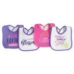 LL Our Little Miracle Pack of 4 Towel Bibs BB2022A