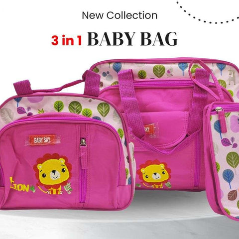 Baby Sky Pink 3-piece Bag with Mat BG5507C