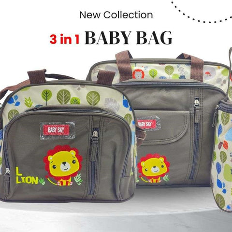 Baby Sky Gray 3-piece Bag with Mat BG5507B