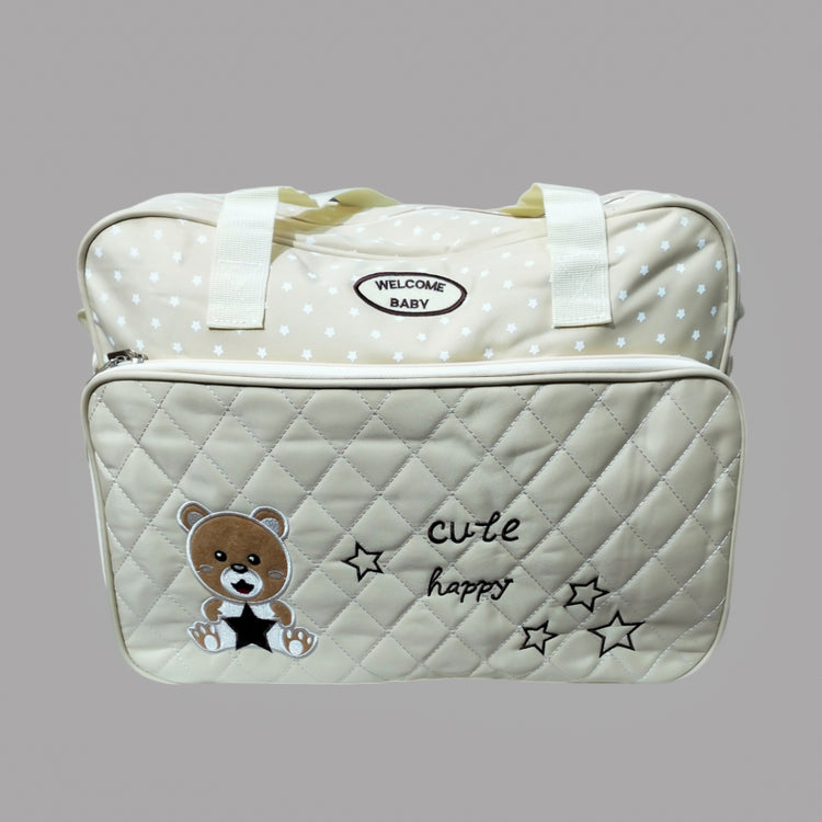 Cream Color Cute Happy Bag with Mat BG5527B