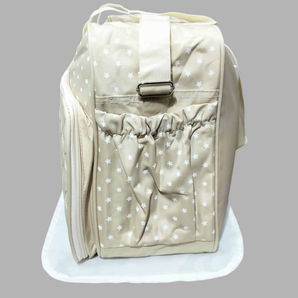 Cream Color Cute Happy Bag with Mat BG5527B