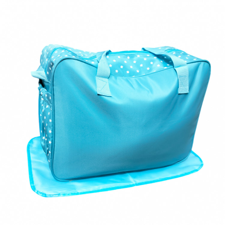 Silver Blue Cute Happy Bag with Mat BG5527C