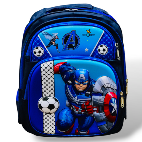 Navy Blue Avengers School Bag 16 Inch - Perfect for Little Superheroes BG5545G