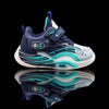 JF Navy Blue & Aqua Kids AirFlex Sport Sneakers Shoes SH7190G