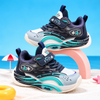 JF Navy Blue & Aqua Kids AirFlex Sport Sneakers Shoes SH7190G