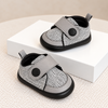 JF Grey & Black Baby Coco Booties BTS9128B