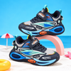 JF Navy Blue & Mint Green Velocity Pro Kids Sneakers Shoes SH7197A