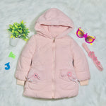 Girls T. Pink Warm Inner Furr Hoodied Puffer Jacket HJ6205