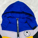 Boys Royal Blue & Black Warm Inner Furr Hoodied Puffer Jacket HJ6203A