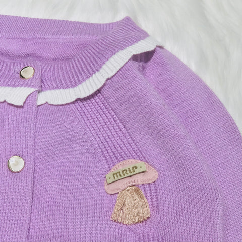 Purple Fashion Sweater Cardigan SC6303A