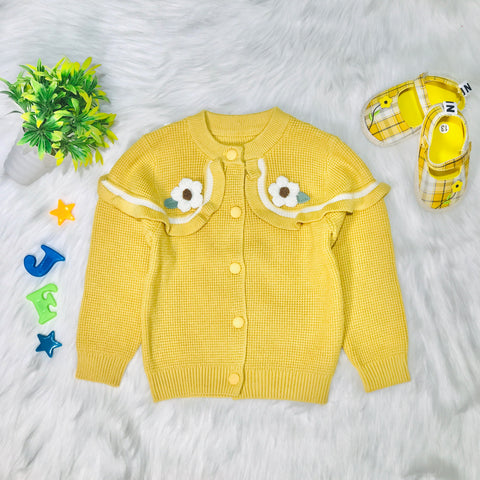 Girls mustard yellow sweater best sale