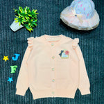 Peach Color Fashion Sweater Cardigan SC6309B