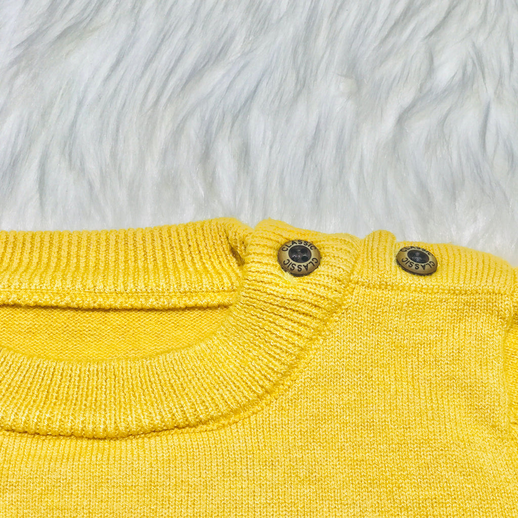 Mustard Baby Lion Fashion Sweater Cardigan SC6304B