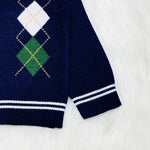 Navy Blue Fashion Sweater Cardigan SC6305A