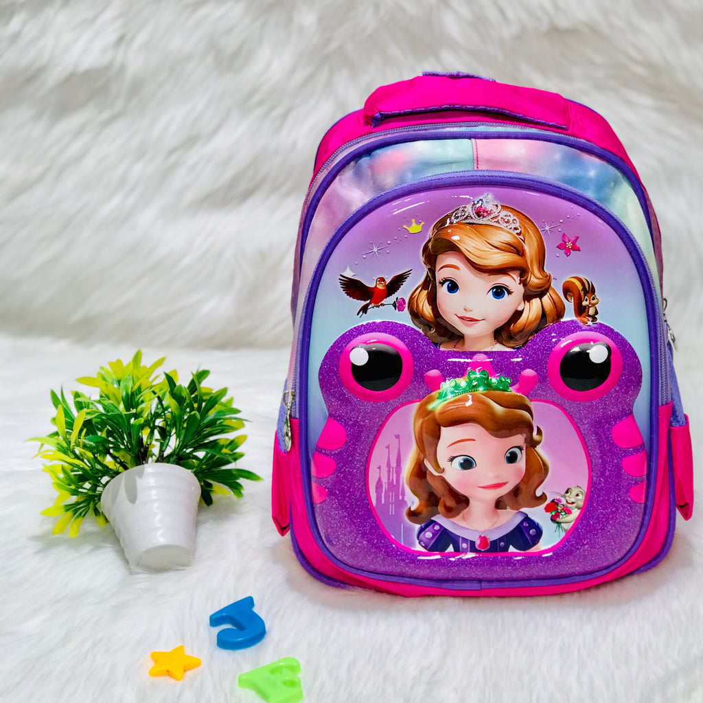 Premium Quality Barbi Doll 3 D School Bag for Girls of Preschool & Grade 1-5 BG5534A