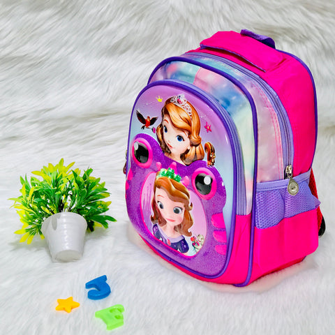 Premium Quality Barbi Doll 3 D School Bag for Girls of Preschool & Grade 1-5 BG5534A