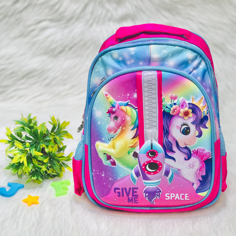 Premium Quality Backpack Pink Unicorn School Bag for Girls of Preschool, Prep and Nursery BG5538A